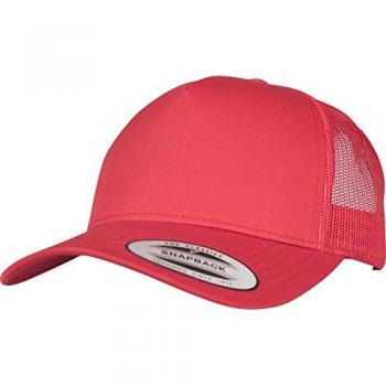 Flexfit 5-Panel Retro Trucker Cap - Red