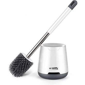 WOTEK Escobillas Y Portaescobillas de Inodoro, Escobillas de Baño Silicona, Escobillas de Baño/Escobilla WC/Cepillo Limpieza,Cepillo Y Soporte para Inodoro de Silicona, Strong Decontamination