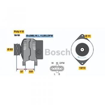Alternador Bosch 0986046290 de Alta Eficiencia