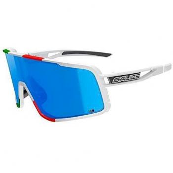 Salice 022 ITA BIANCO/RW BLU Men's Sunglasses White Size 140 with RW Hydro Blue/CAT3 + Clear/CAT0 unisex spare lens
