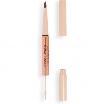 Revolution - Lápiz de cejas Fluffy Brow Filter Duo - Medium Brown