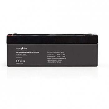 Nedis - Batería Recargable de Plomo-Ácido de 12 V - 2000 mAh - 178 x 34 x 66 mm