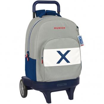 Mochila Grande con Ruedas Compact Evolution Extensible Munich College 33x45x22cm