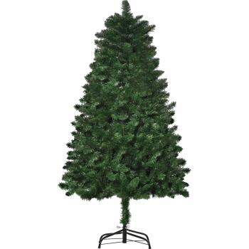 ?rbol de Navidad Artificial HOMCOM 150 cm con 454 Ramas y Base Plegable