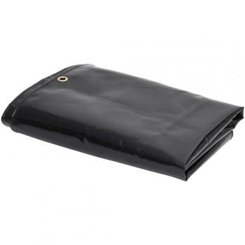vidaXL Lona de PVC 650 g/m² 4x7 m negro