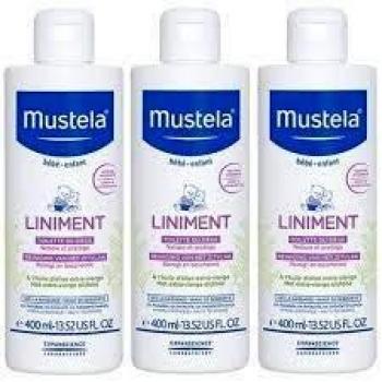 Mustela Linimento Dermo-Protectores Sin Perfume Set de 3 x 400 ml