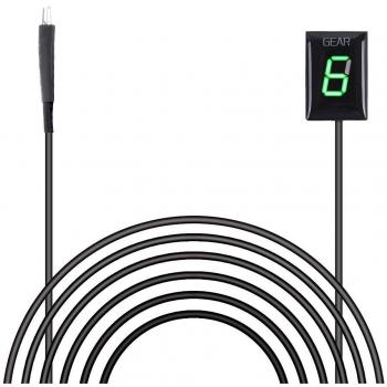 Impermeable Indicador de Marcha de Motocicleta de Pantalla LED Verde para Kawasaki