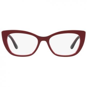 Dolce & Gabbana DG3360 3247 Women's Eyeglasses Burgundy Size 54 (Frame Only) - Blue Light Block Available