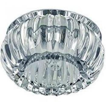 Foco empotrable transparente de cristal SOUL 1 bombilla de metal Ideal Lux Soul - 1 foco de techo empotrado Crystal, G9