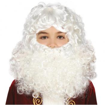 Peluca y Barba de Papá Noel Infantil