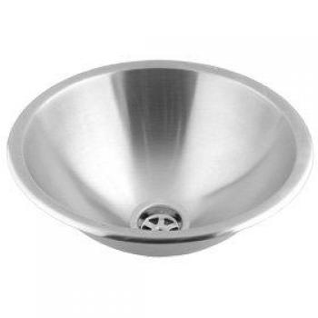 Lavabo Encastre Inoxidable Mate Semiesférico Mediclinics SN0027CS