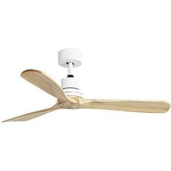 Ventilador de Techo Sin Luz BREEZE Blanco Madera Arce 132 cm - Protección IP20