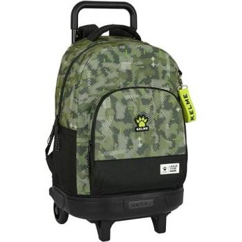 Mochila Trolley Compacta Kelme Travel 78539 con Ruedas, Extraíble, Ideal para Niños de Diferentes Edades, Cómoda y Versátil, Calidad y Resistencia, Dimensiones 33x22x