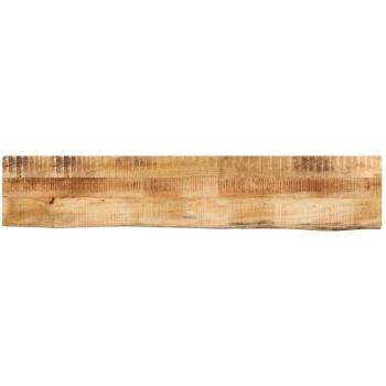 Tablero de mesa borde natural madera maciza mango 160x20x2,5 cm marrón vidaXL