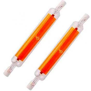 Bombillas LED R7S, 118 mm, 20 W, blanco cálido, 3200 K, luz de 360 grados, 1600 lm, bombillas COB de doble extremo para lámpara de pared y pasillo, no regulable, clase energética