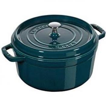 Staub La Mer Round Cocotte 28 cm, Cast Iron, Turquoise