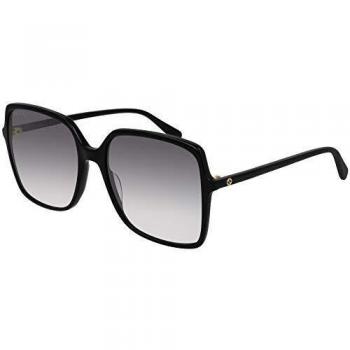 Gucci GG0544S 001 57 Black Grey Gradient Square Sunglasses for Women, Size: 57 MM