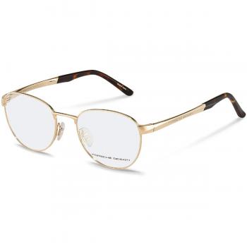 Porsche Design P8369 B Men's Eyeglasses Gold Size 50 - Blue Light Block Available (Frame Only)