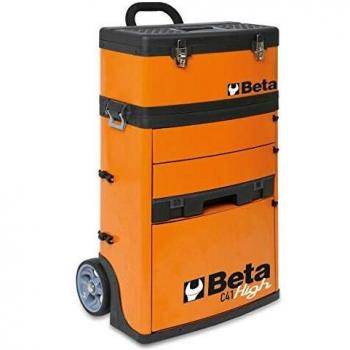 Beta C41H Two-Module Tool Trolley, High Version, Orange RAL 2011