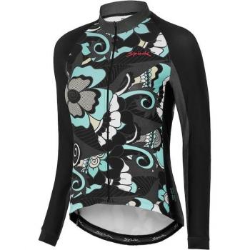 Maillot de ciclismo de mujer Spiuk Summum Ostara manga larga negro azul L