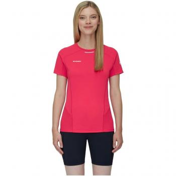 Camiseta de montaña de mujer Mammut Aenergy FL, manga corta, color rojo, talla L
