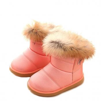 KVbaby Botas de Nieve para Niños Invierno Botines Calentar Botas De Nieve Ante Anti-Deslizante Zapatos Botas de Trabajo