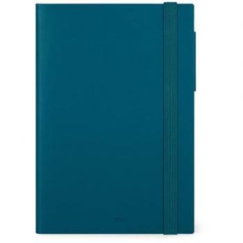 Agenda Diaria 2025 Legami 17 x 24 cm, Cierre con Elástico, Planificador Mensual hasta Enero 2026, Azul Claro