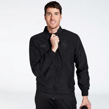 Puma Chaqueta de Chándal Borussia Dortmund Pre Match 22/23 - Sudadera Dortmund Prematch 22/23 - Negro - Fútbol Hombre talla S