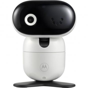 Motorola Nursery PIP1010 Monitor de Video para Bebés con cámara panorámica, inclinación y zoom remotos, visión nocturna, App, 1080p, solo movimiento, montaje en pared, temperatura ambiente, comunicación bidirecc