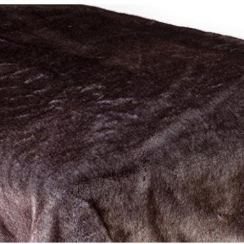 Pila pelo Plaid Vanoise gris blanco fibra sintética Beige 180 x 140 cm