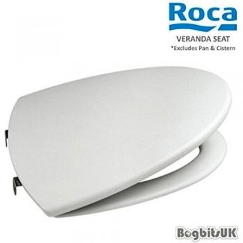 Roca A801442004 Veranda - Asiento para Inodoro con Caida Amortiguada, Blanco