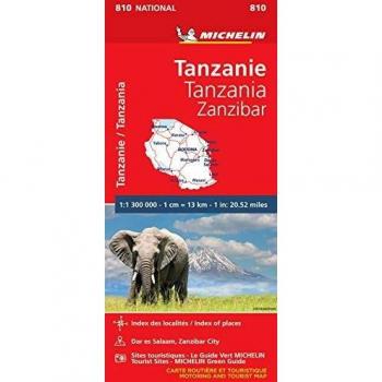 Mapa National Tanzania-Zanzíbar: 810