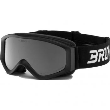 Máscara de Esquí Infantil Briko Thunder con Lente Espejada Negra