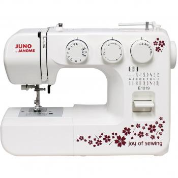 Máquina de Coser Janome Juno E1019 con Doble Aguja, Enhebrador de Agujas y Luz LED
