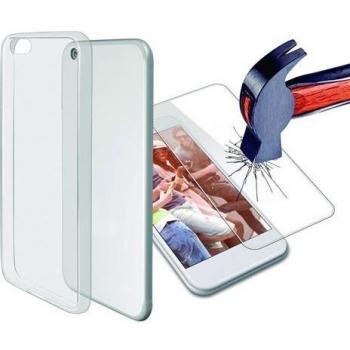 KSIX Fusion - Pack de carcasa ultrafina y protector vidrio templado 9H para Samsung Galaxy S7, transparente