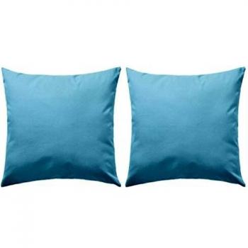vidaXL 2X Cojines para Exteriores 45x45cm Azul Claro para Casa y Jardin Hogar