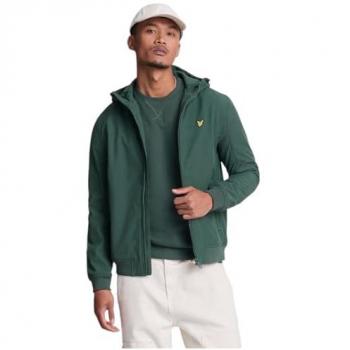 Lyle & Scott Men's Green Fleece Back Softshell Jacket - Size Large