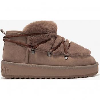 Botín D. Franklin Nordic Trk Fur Low de mujer, corte bajo, estilo australiano, color marrón