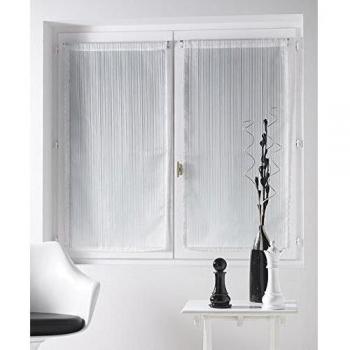 Douceur D'Intérieur  - 1623500, Par De Visillo Recto Para Bara , 2 X 60 X 120 Cm , Clarity 3 , Visillo Rayas Jacquard