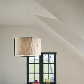 Lámpara Colgante Cardine 50 Blanca E27, Ø52.2 cm, Altura 37.5 cm, IP20