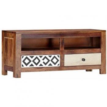 Mueble de TV de madera maciza de Sheesham 90x30x40 cm