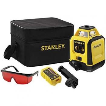 STANLEY STHT77616-0 - Nivel láser Rotativo con estuche, gafas, objetivo, detector y soporte.
