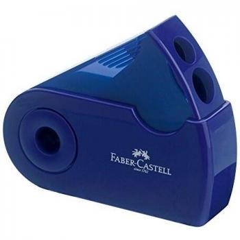 Faber Castell F182701 Sleeve Double Hole Sharpener Box - Red/Blue