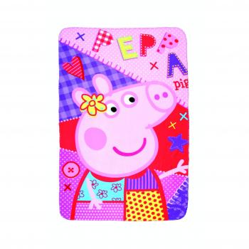 Peppa Pig niños manta de forro polar, 150 x 100 cm manta suave manta térmica