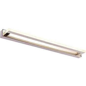 ECOBRT Acrílico LED Lámpara de Espejo de Baño 62cm Lámpara de Baño IP44 Lámpara de Baño Lámpara de Pared Lámpara de Abrazadera 4000K Blanco Neutral Luz de Maquillaje Lámpara de Superficie.