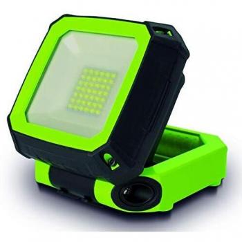 Luceco Luz de Trabajo Recargable, Foco LED de 7,5W, Lámpara Portátil IP54 Impermeable, Literna para la Reparación de Automóviles, Pesca, Camping