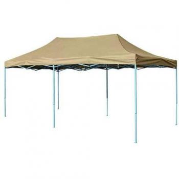 vidaXL Carpa desplegable 3x6 m blanco crema