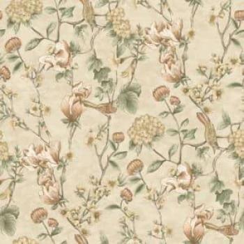 Holden Decor Floral Bird Trail Cream Botanical Wallpaper - 10.05m x 53cm