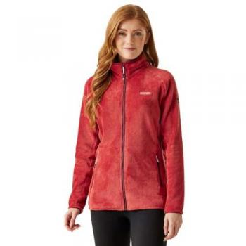 Regatta Women's Lakara Fluffy Full Zip Fleece Jacket - Mineral Red, Size 18