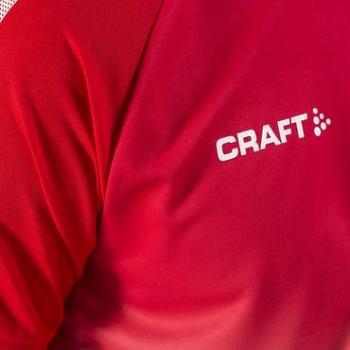 Craft Pro Control Fade Short Sleeve Shirt - Red | Size: M